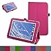 Insignia Flex 8 NS-P16AT08 Case,Mama Mouth PU Leather Folio 2-folding Stand Cover for 8