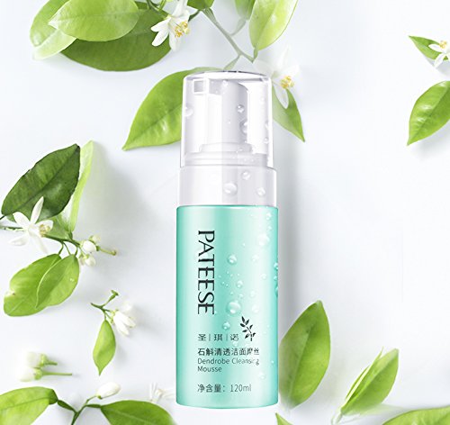 Natural Foaming Face Wash Mild Daily Facial Cleanser Organic Hydrating Cleansing Foam for Normal, Combination, Oily, Sensitive Skin, Pregnant Women, 4.02 oz