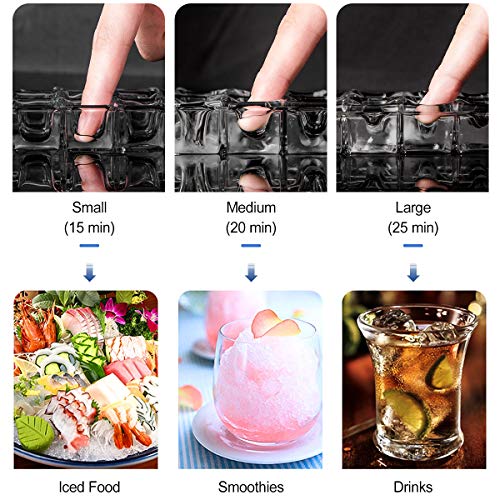 Sentern Portable Countertop Clear Ice Maker Stainless Steel Ice Making
