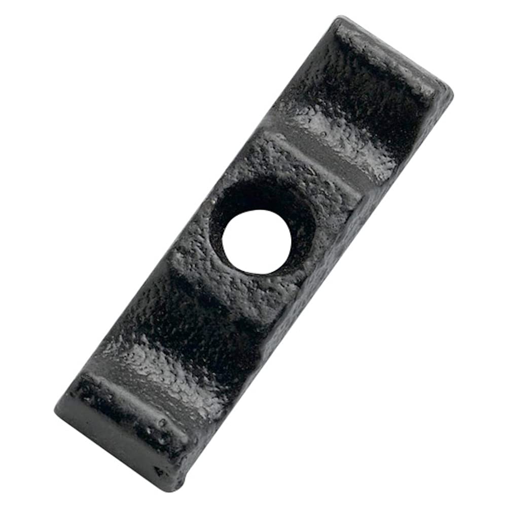 Merriway BH04253 (4 Pcs) Shed Gate Rabbit HutchTurn Button Catch, 50 mm Black Japanned - Pack of 4 Pieces