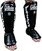 Fairtex Muay Thai Boxing Shin Guard Protector Protection (SP7 Twister Black,L)