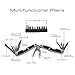 Military Grade Folding Plier Set with 11 Adjustable Screw & Allen Wrench Attachments. Multi Tool 24-in-1 Multifunction Outdoor and Camping Tool is Made From Heavy Duty Stainless Steel.