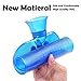Ohuhu 2L Hot Water Bottle Transparent Classic Bottle with Knitted Cover for Pain Relief Hot Therapy Blue Hot Water Bottles, 2000ml 68oz
