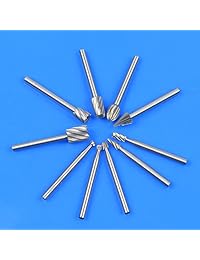 xuchuan 10pcs lot HSS Routing Router Bits Burr Rotary Herramientas Suit Dremel & giratorio Herramienta, grabado, madera Instrumentos de trabajo
