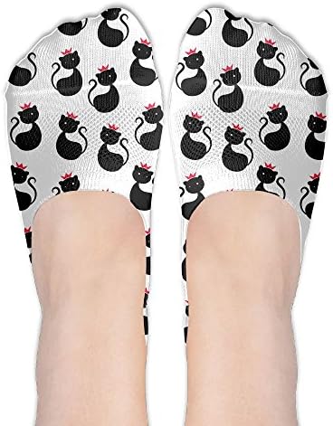 Unique Black Cat Women's Low Cut Socks For Loafers For Teen Girls For Travel