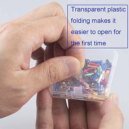 8 Color 48 PCS, Cable End Crimps, Bike Cable End Caps, Alloy Road