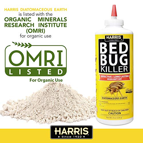 HARRIS HDE8 Bed Bug Powder Diatomaceous Earth, 8oz, Yellow Pricepulse