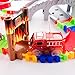 GAMZOO Tracks Toy Set for 2,3,4 Years Old Boys and Girls with 96 PCS Flexible Race Track, Fire Truck Vehicles, Spiral Track and Bridge Firehouse Toys Christmas and Birthday Gifts