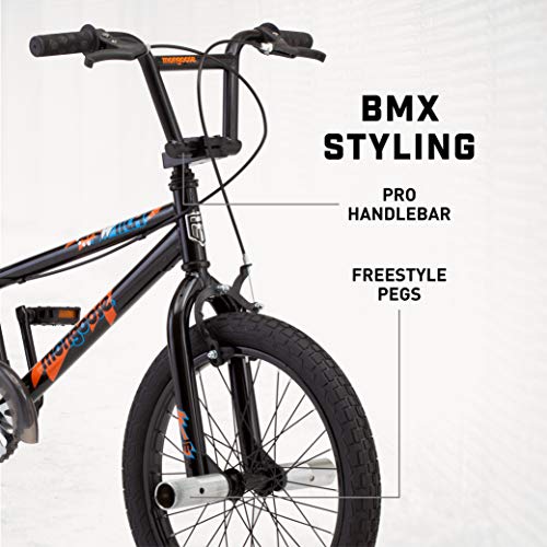 Mongoose Switch Kids BMX Bike, Boys and Girls Bicycle Ages 58 Years