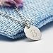 Three Keys Silver Tone Initial Necklace 0.63