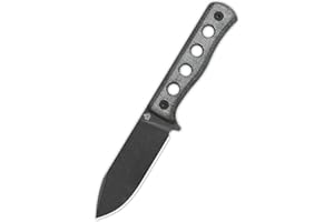 QSP CANARY FIXED BLADE HUNTING KNIFE with KYDEX SHEATH, SHARP BLADE with MICARTA HANDLES