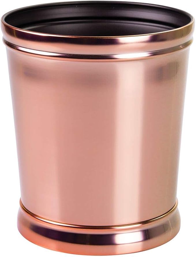 mDesign Waste Bin Ideal as a Waste Paper Bin or Bedroom Bin for