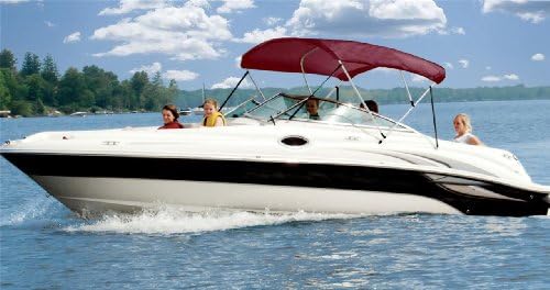 6.25oz Complete Full Boat Bimini TOP Sunshade TOP Set for SEASWIRL 208 BR BOWRIDER O/B 1996-1997