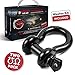 USWAY GEAR 3/4’’ D-Ring Shackles (2-Pack) 57,000 Lbs Breaking Strength & 9,500 Lbs Working Load + 4 Free Pcs Washer Kit Rings | Great for Vehicle Towing, Recovery, Stump Removal & More