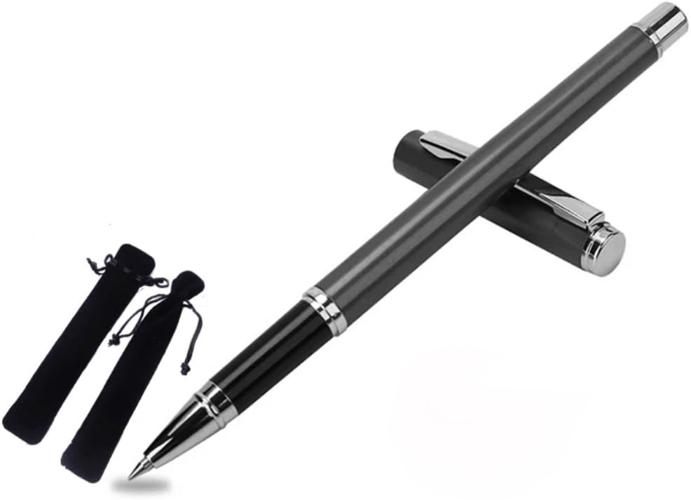Engraved/Personalized Metal Gel Pen,Engraved with your Name Ballpoint Pen with Velvet Case