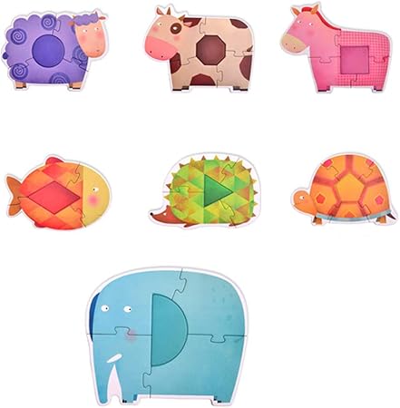 Amazon Toymytoy かわいい幾何学模様の動物パズル 紙 漫画のジグソー 学習 認知パズル 教育玩具 子供用 ジグソーパズル おもちゃ Amazon Toymytoy かわいい幾何学模様の動物パズル 紙 漫画のジグソー 学習 認知パズル 教育玩具 子供用 ジグソーパズル おもちゃ
