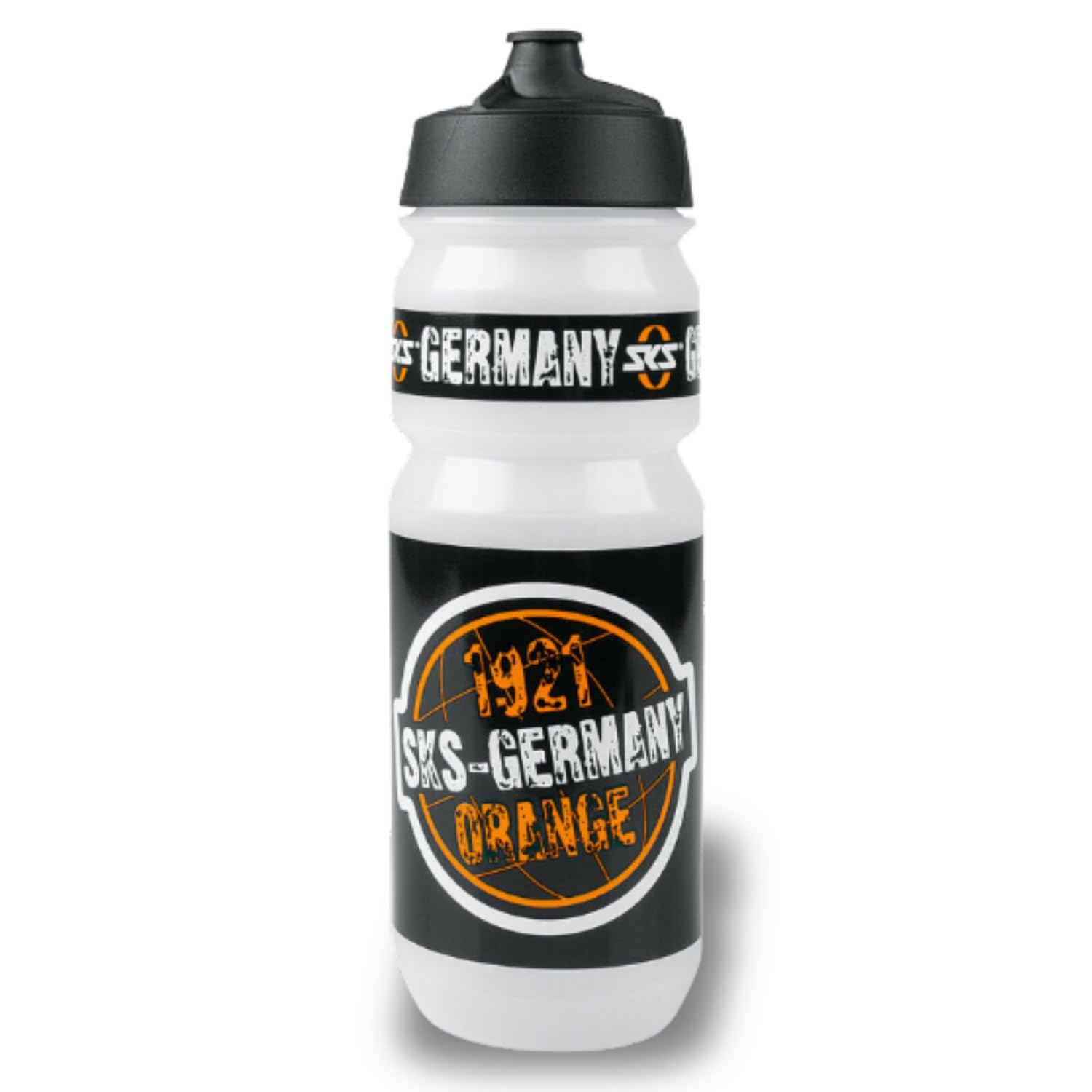 SKS GERMANY TWIST BOTTLE LARGE drinking bottle for the bike (750 ml sports bottle with twist cap, leak-proof membrane system, fits any bottle cage), multi-coloured