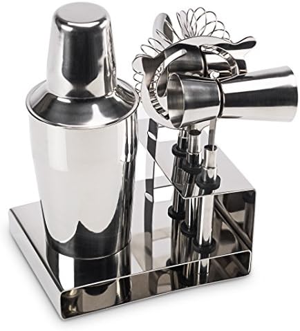 Miko Premium Cocktail Bar Set, Multisize, Silver