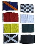 100% Cotton - Nascar Race Flag Set - Set of 8 Racing Flags Race - 14