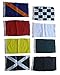 100% Cotton - Nascar Race Flag Set - Set of 8 Racing Flags Race - 14" X 18" - Sports Flag - Car - Race