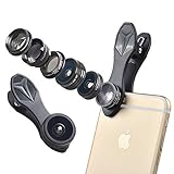 ISSIKI Electronics HD Cell Phone Camera Lens Kit 7 in 1 for iPhone 6/ 6s Plus/ SE/ 7/ Samsung Galaxy S7/S7 Edge/S6 Edge and Other Android Smart Phone