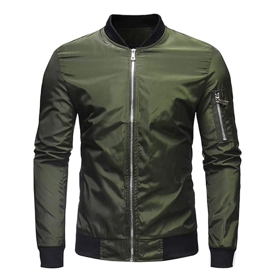 Sannysis Herren Slim Fit Pullover Langarm Mantel Herren Herbst Winter Casual Solid Zipper Jacke Top Bluse Outwear