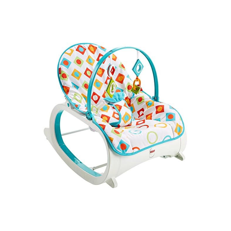Fisher-Price Infant-to-Toddler Rocker Geo Diamonds, stationary baby seat and rocker