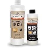 Stone Coat Countertops Ultimate Top Coat, Textured Gloss Finish | 24 Oz DIY Kit for Protecting Epoxy Surfaces with Extra Scratch Resistance &amp; UV Resistance