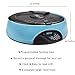 Home Intuition 6 Meal Automatic Pet Feeder with Programmable Timer, Light Blue