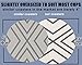 ENKORE Absorbent Coasters for Drinks, Set of 6 Extra Large 4.3