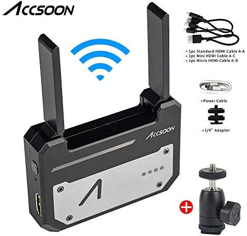 Accsoon CineEye 5G Wireless Video Transmitter 100m 1080P HDMI APP Support Low Latency Monitoring Android, iOS, Garyscale, RGB, False Color, 3D LUT Loading
