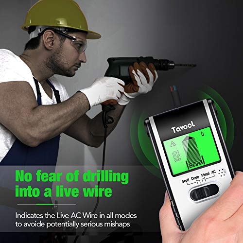 Stud Finder Wall Scanner Detector - 4 in 1 Electronic Stud Sensor Wood Beam Joist Finders Stud Sensor Edge Center Finding with battery LCD Display for Wood Live AC Wire Metal Studs Detection