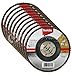 Makita 10 Pack - 40 Grit Flap Disc For Grinders - Aggressive Conditioning For Metal, Stainless Steel & Non-Ferrous - 4-1/2