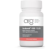 ARG Optimox Iodoral Iodine 12.5 mg Thyroid, 90 Tablets | Iodine and Potassium Iodide for Thyroid and Metabolic Balance Support, Soy-Free, Gluten-Free and Vegetarian