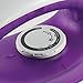 Westinghouse WSI200 Pro-Series Steam Iron with 5.1 oz.Water Tank, 1200 Watts, 3-Way Auto-Off Safety Function, White with Accents, Purple