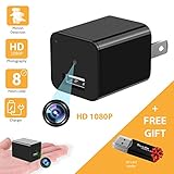 Spy Camera Charger – Hidden Camera Adapter – Motion Detection – HD 1080P – Nanny Cam – USB Cube Surveillance Charger – Mini Spy Cam - Best Home Security Camera Charger - New 2018