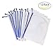Peicees A4 Plastic File Document Folders Bags with Zipper