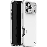 Aulumu A17 Shockproof iPhone 17 Pro Max Case | with Camera Control | CoolHyper | Aluminum Alloy Camera Frame | Multi-Layer Composite Protection - White
