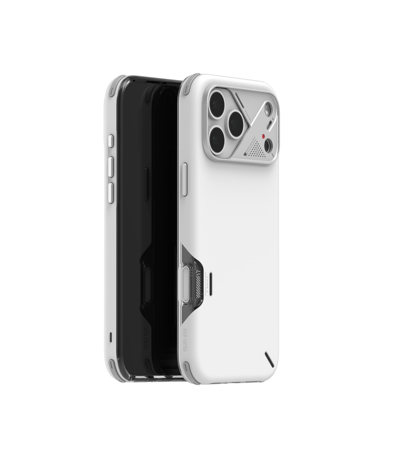 Photo 1 of Aulumu A17 Shockproof iPhone 17 Pro Max Case | with Camera Control | CoolHyper | Aluminum Alloy Camera Frame | Multi-Layer Composite Protection - White
