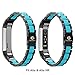 Greeninsync Compatible with Fit Bit Alta HR and Alta Bands Metal, Replacement for Fit Bit Alta Stainless Steel Band Adjustable Accessories Metal Wristband Small Large for Fit Bit Alta Bracelet -Teal