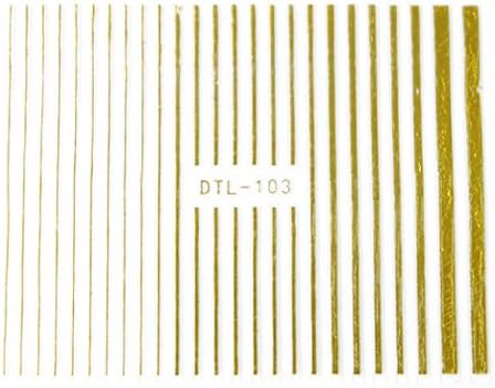 Dtl 103 ゴールド ラインテープ ネイルシール ネイルアート