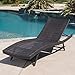 Eliana Outdoor 6pc Brown Wicker Chaise Lounge Chairs Set
