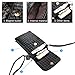 Bosam Woven Leather Women's Cell Phone Crossbody Bag Small Purse for iphone 11 Pro max XS XR X 8 7 plus 6.5 inch smartphones(Black)