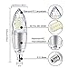 Rayhoo E12 Base LED Candelabra Light Bulbs Dimmable, 10 Watts Incandescent 80-100W Bulb Equivalent, Cool White 6000K, 3 Pack