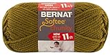 Bernat Softee Chunky Solid Yarn, 3.5 Ounce, Cinnamon, Single Ball