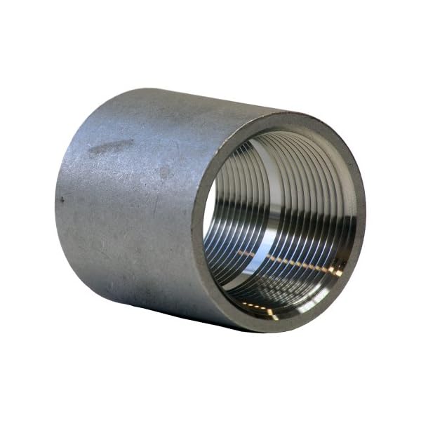Merit Brass Stainless Steel 316 Cast Pipe Fitting, Coupling, Class 150, 1/2"NPT Female