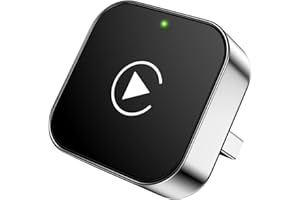 LAZERBUILT Wireless CarPlay Adapter for iPhone, 2025 Upgrade Convert Wired to Wireless Apple CarPlay Adapter, Mini Size USB Design for Cars with USB-A & Type-C Extension Cables, Stable Control, Plug and Play