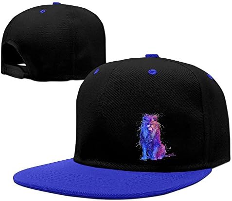 Lions Painting Art Hip Hop Flat Brim Cap Adult Baseball Hat Casual Adjustable Snapback Cool Plain Trucker Hats For Dance,Neo-Jazz,Street Jazz,Reggea