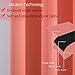 Yakamok Curtain 84 inches Long Thermal Insulated Window Treatment Panel/Drape Living Room - Two Panels - Grommet Top （Coral,2 Panels,2 Tie Backs Included）