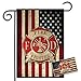 Firefighter American Flag Maltese Cross Garden Flag (Stand Not Included)